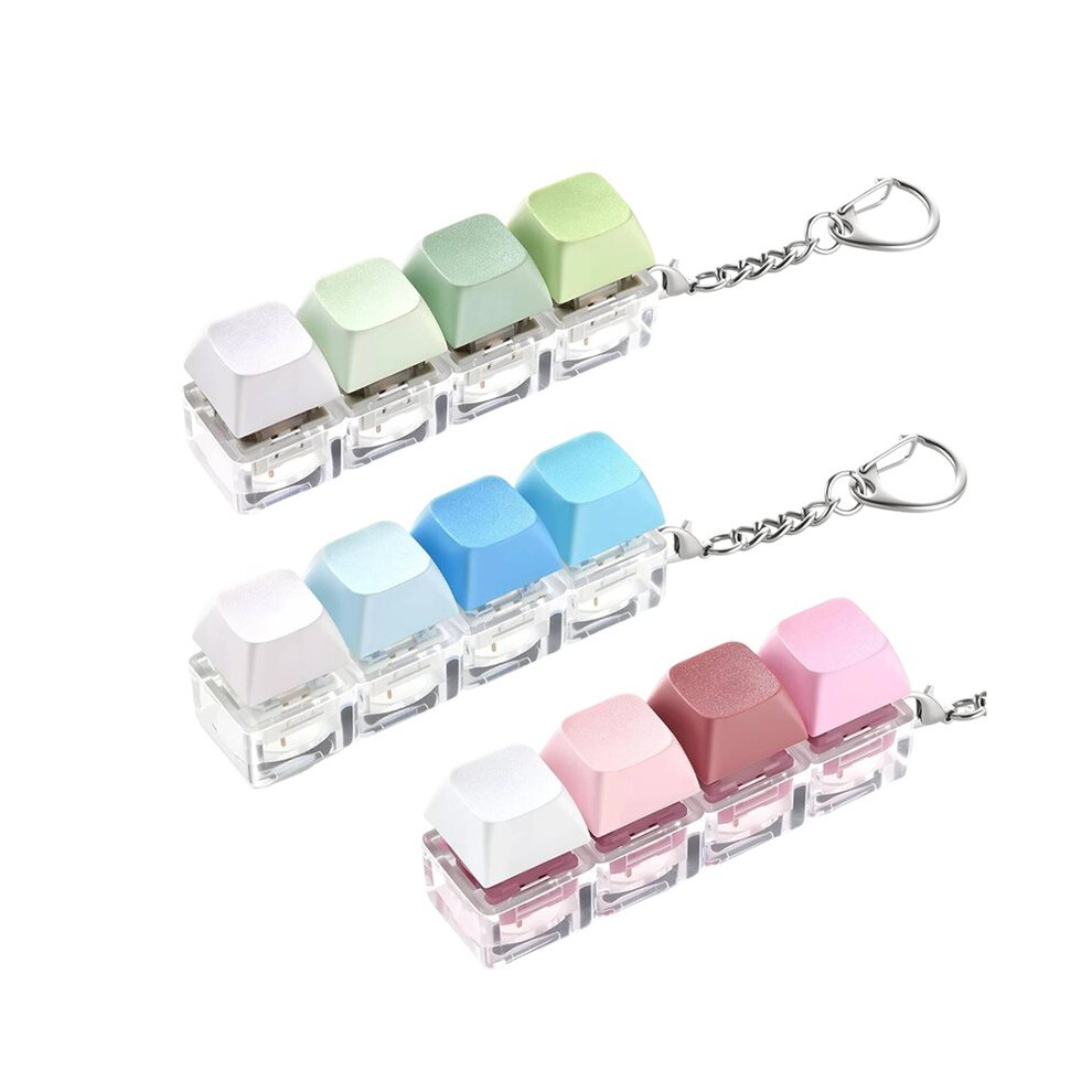 3 Pack Keyboard Fidget Toy - Clicky, Creamy & Silent Stress Relief Fidget Clicker Keychain - Quiet Fidget Toy 4713140966674