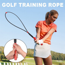 Swing Training Aid Rope, Portable Adjustable Handle Posture Movement Correction Black