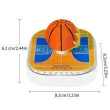 3D Tree Basketball Calendar with Light 2026 Desktop Decoration Tear Off Desk Calendar DIY 3D Standing Ornament
