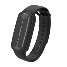 M90 Mosquitoes Repeller Bracelet Wrist Band Ultrasonic Bugs Repel Wristband Rechargeable Electronic Wrist Bracelet Black