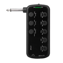 Bass Amplifier Bass Effects Portable Headphone Amplifier Plug and for Electric Bass Musical Instrument
