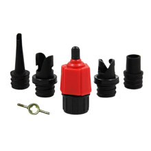 Air Valve Adapter for Inflatable Boats, Dinghies, Kayaks, Pumps & Compressors Red
