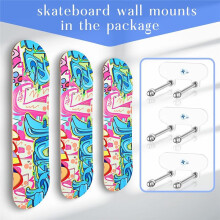 4 Stuks Acryl Skateboard Muurbeugel, Skateboard Wandrek, Skateboardhanger, Display Ski'S Snowboards Scooters Longboards