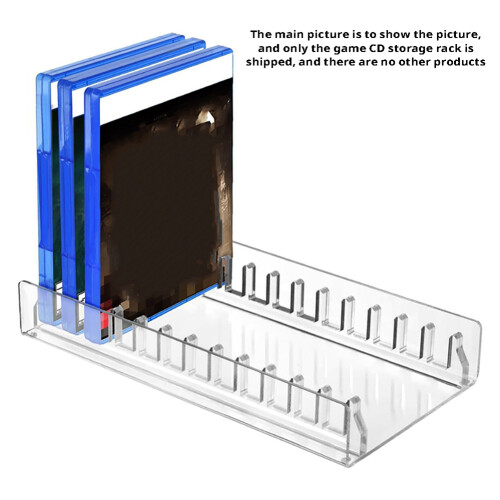 Suitable for PS5/PS4 Game Disc Storage Rack Display Rack Acrylic Game Disc Holder Transparent 1