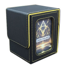 Display Card Box,Card Box Suitable for 100 Double Sleeve Cards,Large Capacity Portable Storage Card Box,B