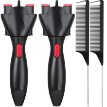 Automatisches Zopf- und Rattenschwanzkamm-Set, Automatischer Haardreher, Automatische Flechtmaschine, DIY-Haarstyling-Tools für Frauen