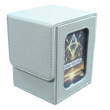 Scatola Portacarte Espositiva, Scatola Portacarte Adatta per 100 Carte A Doppia Manica, Scatola Portacarte Portatile di Capacità, F