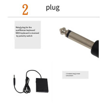 Universal Musical Instrument Sustain Pedal, Black ABS Material, Universal Accessories for Acoustic Guitar & Bass