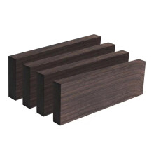 4 Stück Unbehandeltes Ebenholz-Blankobrett für DIY-Gitarrenzubehör, E-Gitarre, Gitarrenmusik, Gitarrist, 120 X 40 X 10 mm