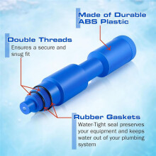 1 Pack Pool Skimmer Plug, Pool Skimmer Guard, Skimmer Winterization Plug para 1 1/2 Pulgadas y 2 Pulgadas Skimmers Roscados