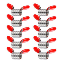 Jewelry Making Bead Stoppers 10 Pieces Bead Clips with Red Handles Spring Bead Clips Prevent Beads From Falling DIY