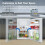 Igenix Freestanding Under Counter Fridge, Igenix IG155W 8
