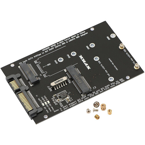 M.2 NGFF MSATA SSD para 2,5 Polegadas  6.0Gbps 2 em 1 Adaptador Adaptador Suporte para PC Laptop Diagrama de Disco RíGido 2
