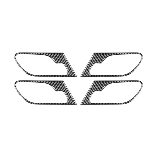 Kolfiber för  X5 E53 2000-2006 Bildörrhandtag Panelkåpa Inredningstillbehör 1