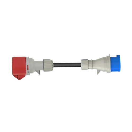 EV Portable Charger Schuko Plug to CEE Red Power Female Plug Socket Adapter  CEE Connect with 32A 3Phase