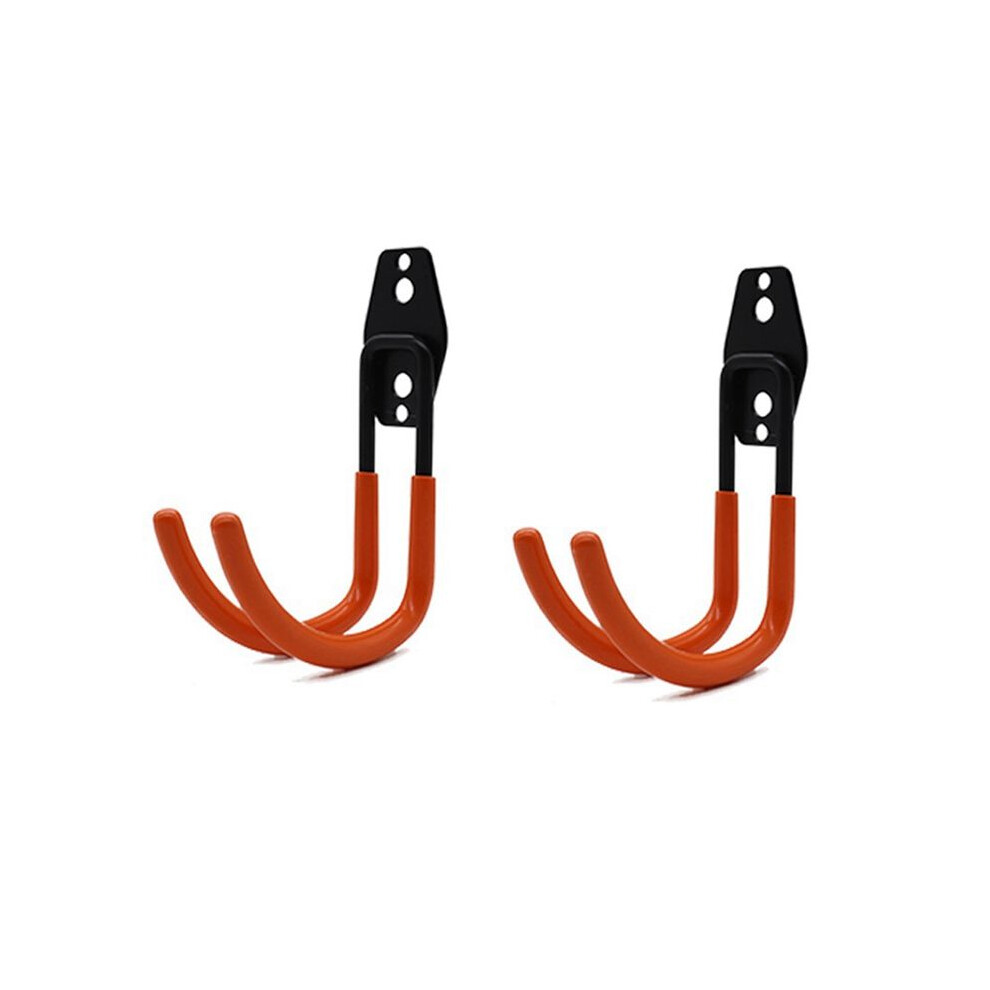 2 Wall-Mounted Composite Pulley With Wall-Mounted Bow Frames Storage And Display Equipment Metal Hooks Orange 6033987316066
