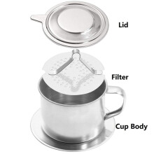 Filtre à Café Cafetière Traditionnelle Vietnamienne Outil de Préparation Du Café Pot Portable Pot à Goutte Filtre à Café en Papier Gratuit B