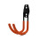 2 Wall-Mounted Composite Pulley with Wall-Mounted Bow Frames Storage and Display Equipment Metal Hooks Orange 4