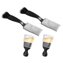 4 Pcs Auto Interior Dusting Brush Car Interior Dust Sweeping Soft Brush Universal Crevice Brush for Air Vent