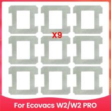9PCS Washable Mop Cloths Cleaning Rag for  W2/W2 Pro Window Vacuum Cleaner Robot Replacement Accessories