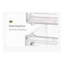 Display Stand Transparent Ladder Model Storage Box Hand Puppet Display Box 27x25.5x36CM