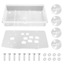 DIY Arcade Joystick Akrylpanelfodral för Arcade Game Machine DIY Kan Installeras Joystick-Knapp för Retro Videospel