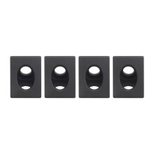 Connettore Staffa Angolare A 90 Gradi per CNC e Stampante 3D DIY V-Slot Angolo Nero per Profilo In Alluminio 2020 4 Pezzi
