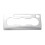 For   5 LR5 L462 2017-2020 Center Air Conditioning Panel Cover Trim Silver 1