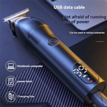 Herenlichaamshaartrimmer USB-Oplaadbaar Screen Display met Keramisch Mesje Ideaal voor Borst-, Rug- en Lieshaarverzorging