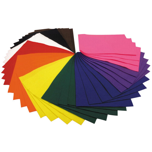 Rapid Rapid A4 Felt Classpack of 40 Assorted Sheets