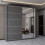 (Grey, 180cm) Ankara Double Sliding Wardrobe 1