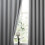 (66x84inch-Single Panel Only, Silver) 100% Blackout Linen Curtains 185GSM Triple Layer Technology 5