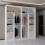(White, 203) Ankara Double Sliding Wardrobe 4