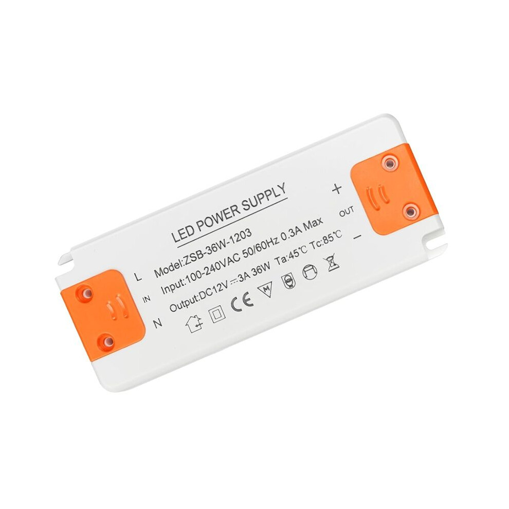 Led Transformer 12V Power Supply,Transformer 230V To 12V Led,36W 3A Led Driver Transformer, Led Low Voltage Transformer 6033556452683