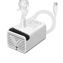 Cat Water Fountain Pump, JY-830 Replacement Pump for Stainless Steel Pet Water Fountain, USB Pump for Adjustable