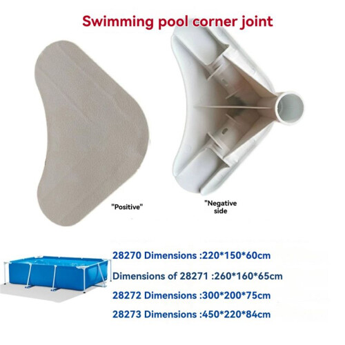 Plastic Tee Adapter for  Home Pool Bracket Parts Pool Frame Corner Support Replacement Part for Above Ground Pools 1