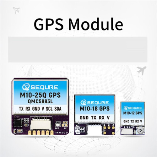 SEQURE M10-12 GPS Small Size Fast Positioning INVA BF Fixed-Wing Racing Drone FPV Return QMC5883L Compass-C 1