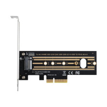 M.2 NVMe SSD auf PCIE Adapter M-Key Schnittstellenkarte für M.2 NVMe SSD auf PCIe X16 Festplattenadapter-Erweiterungskarte