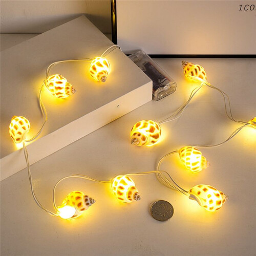 Beach Themed String Lights, LED Shells and Conches, Decorative Lights, Holiday Lights and Atmosphere Lights 2