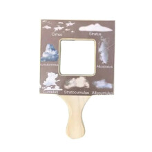 Buscador de GuíAs de Naturaleza para NiñOs PequeñOs, Juguete de Madera de Mano, Tablero de Doble Cara, Planta Al Aire Libre, NiñOs-D