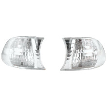 1Pair Lens Clear Corner Lights Parking Lamps for 7-Series E38 1999-2001 63138379108 63138379107 Side Turn Signals