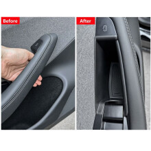 Front Door Handle Storage Trays for  Model 3 Highland 2024 Inner Door Side Handle Tray Box Accessories