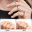 Ring Size Adjuster for Loose Rings- 1 Set Ring Size Adjusters Set Invisible Ring Adjuster, Ring Size Measuring Tool 6