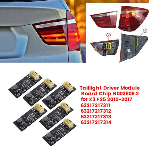 6Pcs B003809.2 Rear LED Light Driver Module Board for  X3 F25 2010-2017 Taillight Driver Module Tail Lights Chip