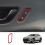 Car  Memory Adjustment Button Trim Frame for   2024 Car Interior Accessories Red 3