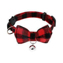 C-Cute Cat Collar Small Puppy Cat Dog Collars Bow Kitten Collar Bowknot Necklace with Bell for Dog Cat
