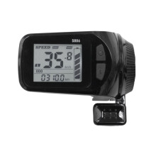 24V/36V/48V/60V S886 Ebike Painel de Exibição LCD Acelerador de Polegar 5PIN para Bicicletas Elétricas E-Scooter (5PIN)