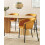 Beliani Set of 2 Dining Chairs AMES Fabric Orange 2