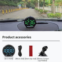 G13 Car GPS - Display HUD Speedometer Digital Clock HD - Universal