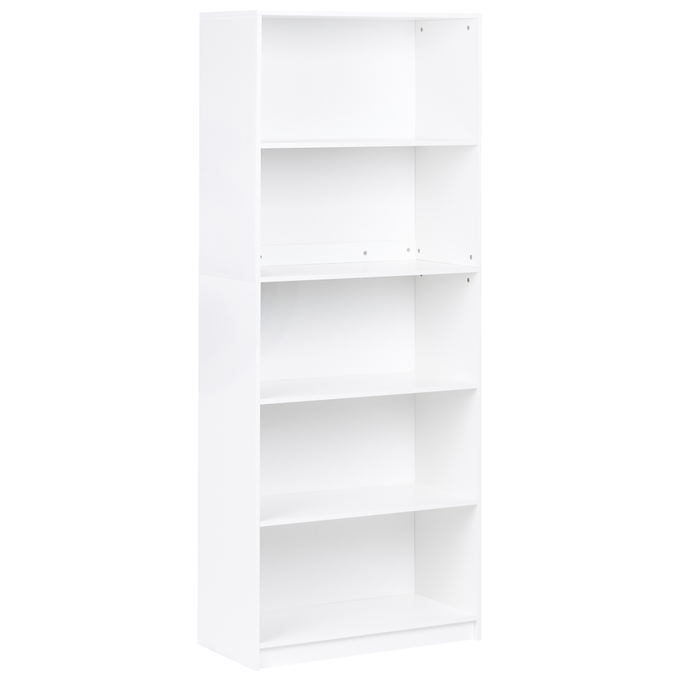 New Beliani 5 Tier Bookcase Zehna 197 Cm White